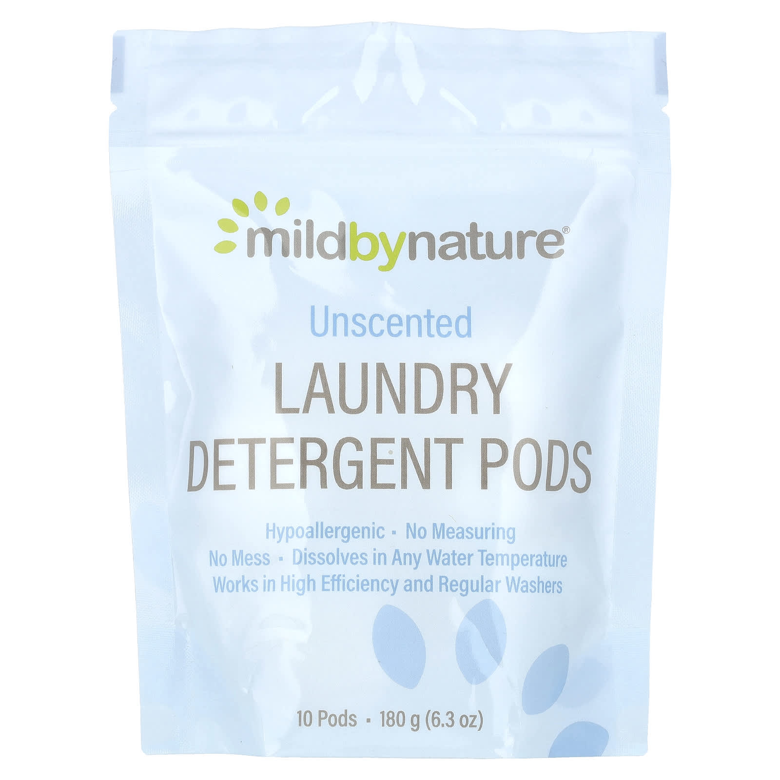 

Laundry Detergent Pods, Unscented, 10 Count, 180G(6.3Oz)