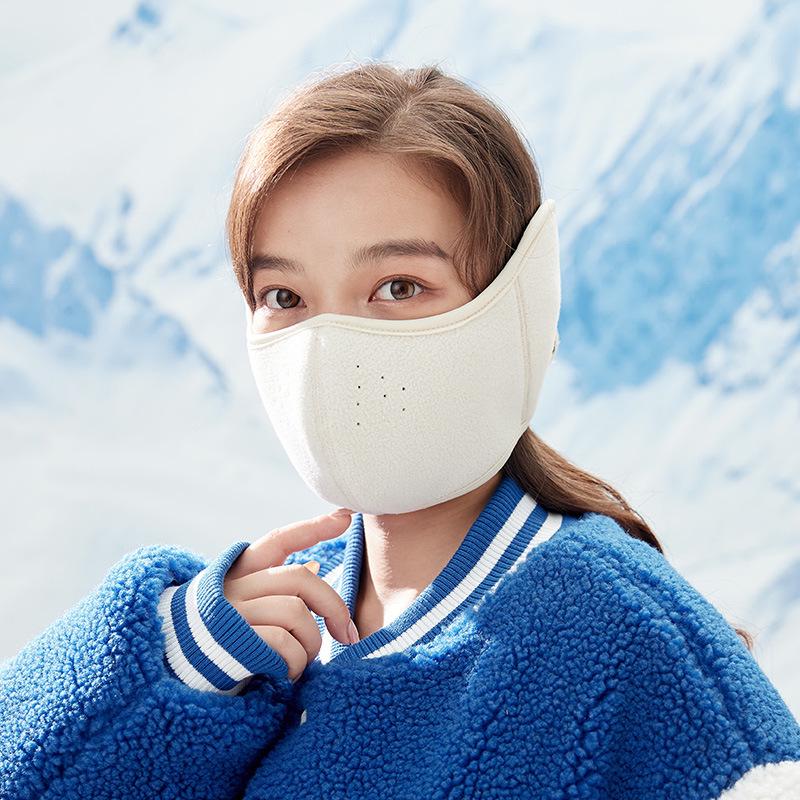 

Бархатные теплые наушники и маска для лица: Ветрозащитный, Дышащий, Унисекс для осенне-зимней езды на велосипеде One Size