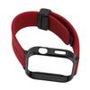 Watch Strap with Black Protective Case Magnetic Folding Buckle Quick Release Compatible Silicone Strap For Watch Fit 3