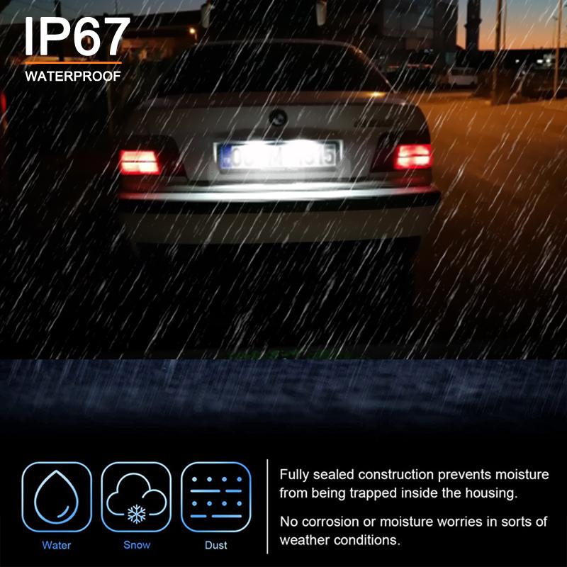 2Pcs For BMW 3-series E36 318i 318is 318ti 320i 323i 325i 325is 328i 328is M3 1992-1998 White LED Number License Plate Light