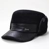 Hats for the Elderly Men's Winter Thickened Warm Flat-top Hats Middle-aged Ear Protection Grandfather Dad Old Man Peaked Hat Cotton Hat
