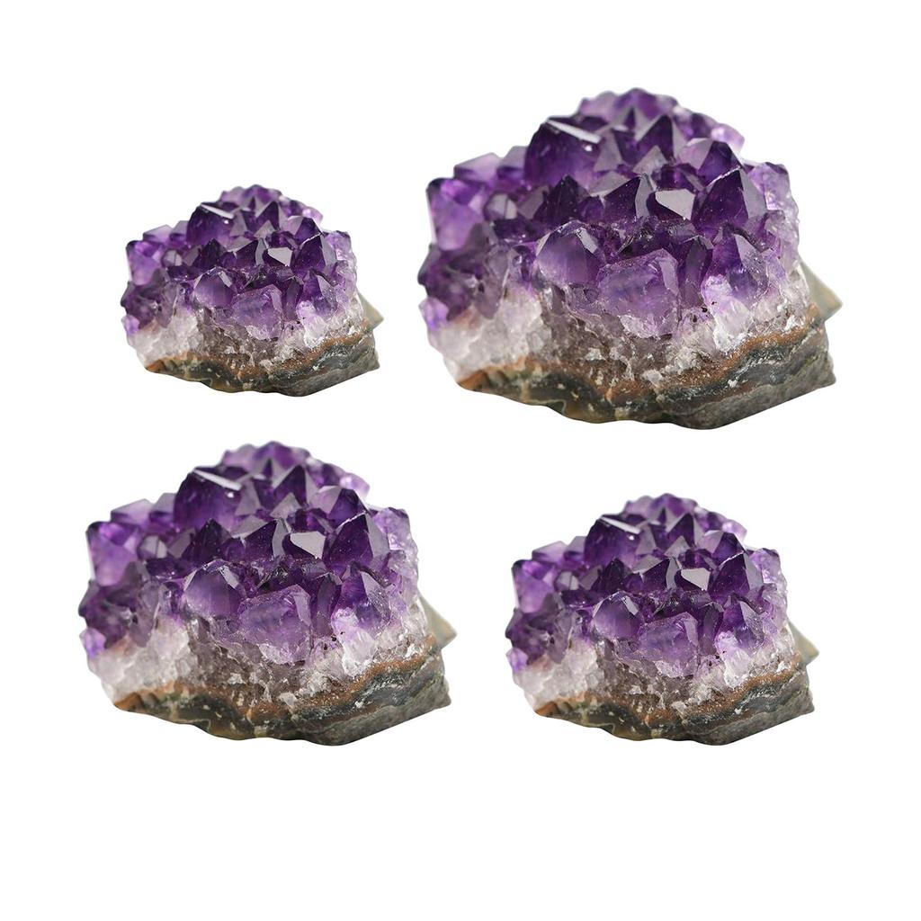 Unique Natural Amethyst, Crystal Cluster Specimen, Clusters Stone Geode Quartz