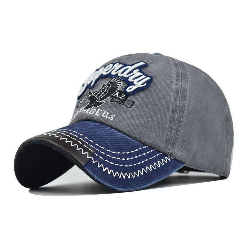 Classic Eagle Embroidered Cotton Baseball Cap With Adjustable Fit For Men Women
