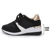 Fashion Women's Fashion Chunky Sneakers Lace Up Platform Casual Sports Shoes Woman Lightweight Non Slip Wedges Walking Shoes Plus Size