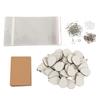 Sublimation Earring Blanks Set 250 Pcs Water Droplets Earring Pendant Ear Hook Cardboard Thermal Transfer Earrings Set