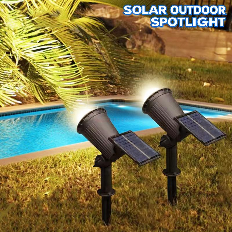Solar Spotlights Outdoor Waterproof LED Wall Lights for Garden Patio Pathway Landscape Decor Change Landscape Lighting