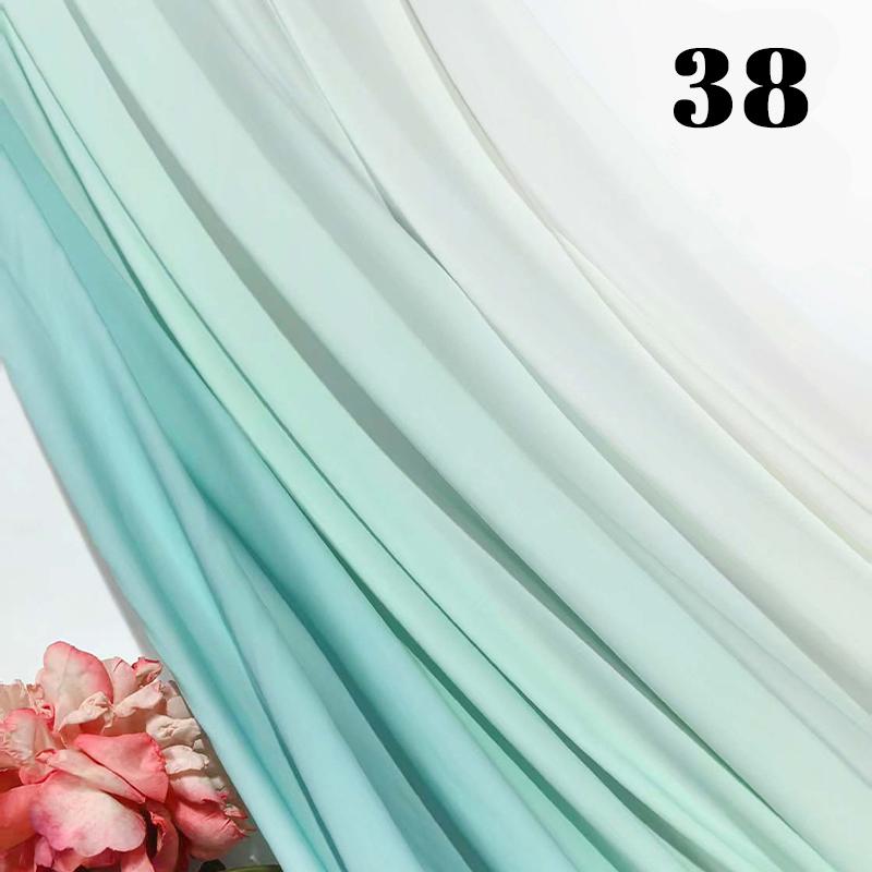 100x150cm Gradient Rainbow Fabric Ancient Style Sewing Hanfu Dress Stage DIY Costume Hanfu Silky Dress Stage Garment