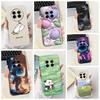 Hülle Für Realme 12 Pro 6,7" RMX3842 Cartoon Astronaut Panda Weiche Silikonhülle Für Oppo Realme 12 Pro+ 12pro Plus 5G Handyhülle