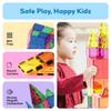 PicassoTiles Set de 60 de bucăți 60 de bucăți de plăci magnetice pentru construcții Blocuri de construcție magnetice clare 3D Placă de joacă pentru construcție Inimaginabil Convențional -