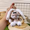 Kawaii Keychain Doll Cartoon Long Eared Rabbit Pendant Rabbit Plush Pendant  Personal Collection