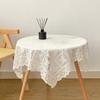 Lace Tablecloth Vintage Lace Fabric Farmhouse Table Cloth Embroidered Flower Wedding Tablecloth for Kitchen Dining Room