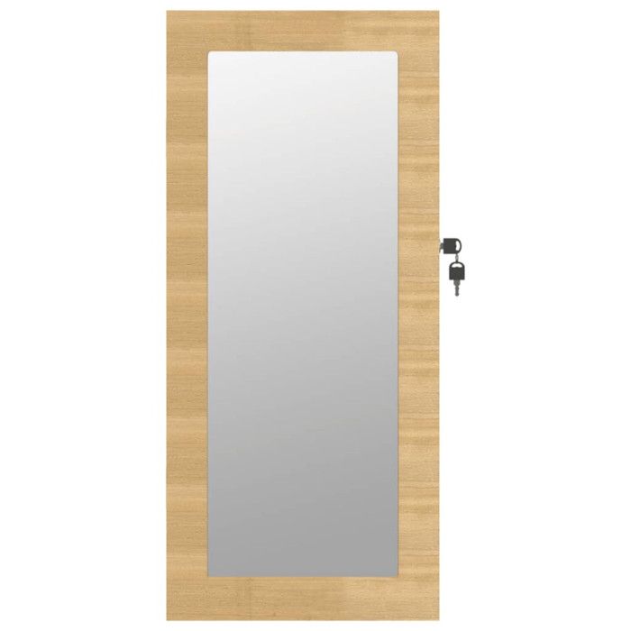 VidaXL Armoire à bijoux avec miroir murale 30 x 8,5 x 67 cm 353210
