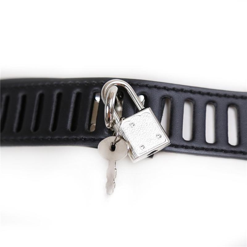 BDSM  Bondage Sexy Costume Sex Toys Slave Training Leather Sub Chastity Pants Penis Cage Underwear