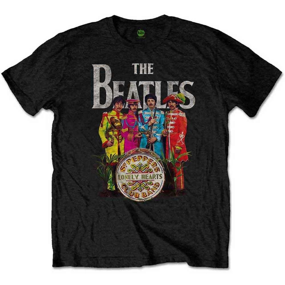 The Beatles Sgt Pepper T-Shirt Black New S