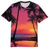Men's Casual Hawaiian Print Short-Sleeve T-Shirt