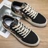 Modedesigner Herren-Sneakers Atmungsaktive Canvas-Schuhe Outdoor-Freizeitschuhe für Herren Komfortable Laufschuhe Schnürflats Tenis hombres
