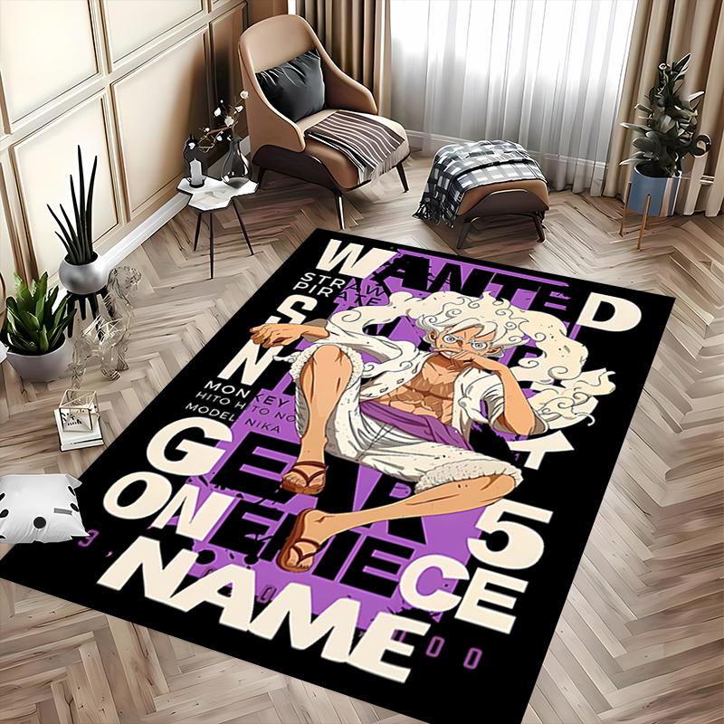 Custom personalization Monkey D. Luffy Area Rug - Perfect For Kitchen, Bathroom,Laundry Room Decor Large Size Available,Gift All Seasons