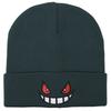 Anime Cartoon Embroidered Knitted 100% Acrylic Street Style Beanie Hat Autumn Winter Beach Warm Travel Gengar Adults Unisex