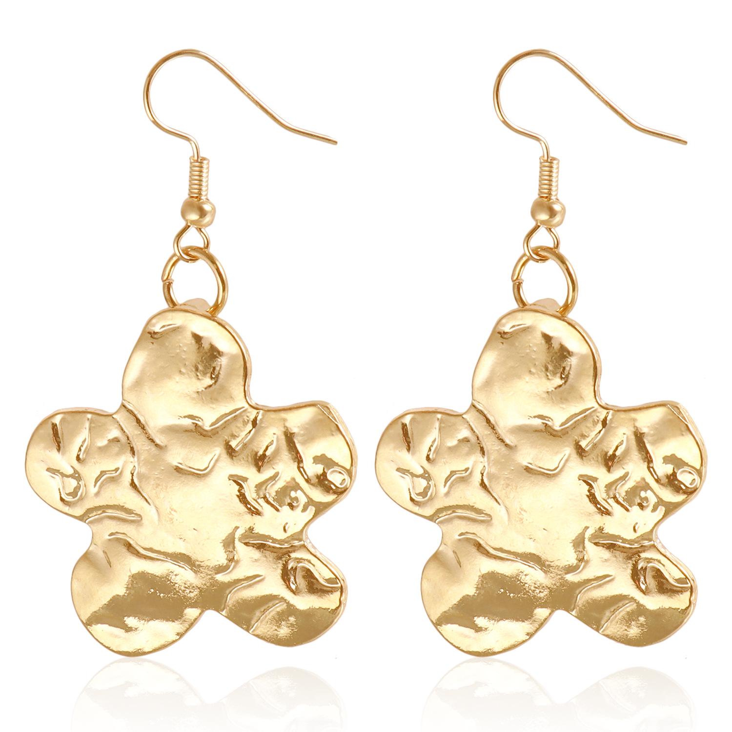 

Аксессуары, плиссированные металлические ожерелья-чокеры, простые нерегулярные ретро-ожерелья с цветком сливы