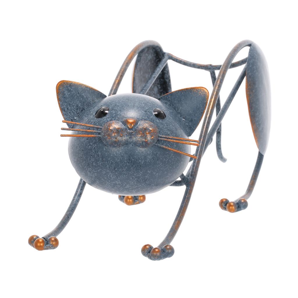 Tomfeel Iron Wine Holder Lying Cat Wine Rack Metal Winebottle Holder Freestanding Wine Rack Home