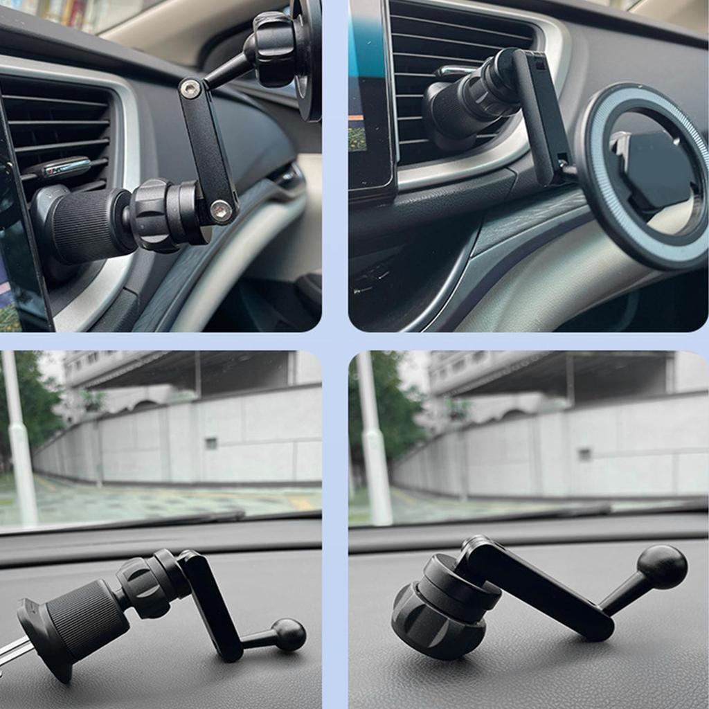 Ball Mount Arm 360-Degree Rotary Adapter Adjustable Car Mount Extension Arm For Air Outlet Vent Clamp Cradle Truck Auto Vehicle