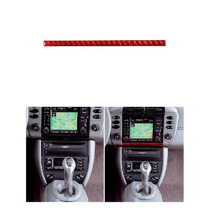 

Автомобильные аксессуары, интерьерные наклейки из углеродного волокна под подстаканником для радио, декоративные наклейки для Porsche Boxter/996 Type 15