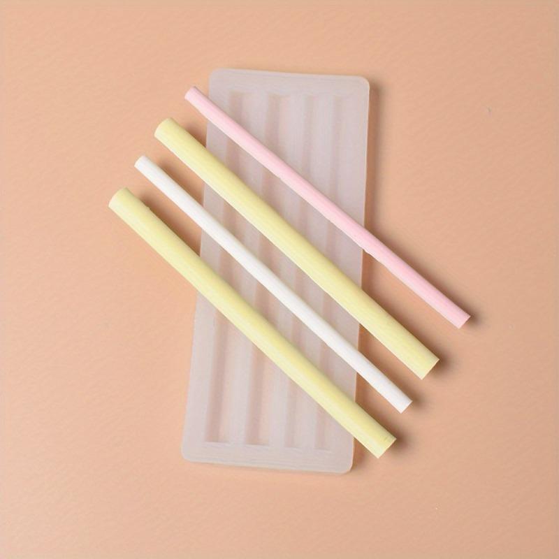 1 Stück Siegellack-Stift Silikonform Halbrund Langes Band Lackwachs-Stift DIY Kreative Dekoration Kerzenherstellung Silikonform