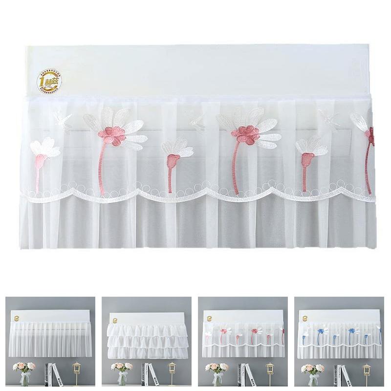 1PC Air Conditioner Washable Wall Mounted Hanging Prevent Direct Blowing Textil Protective Bag Dust Cover Wind Shield Curtain