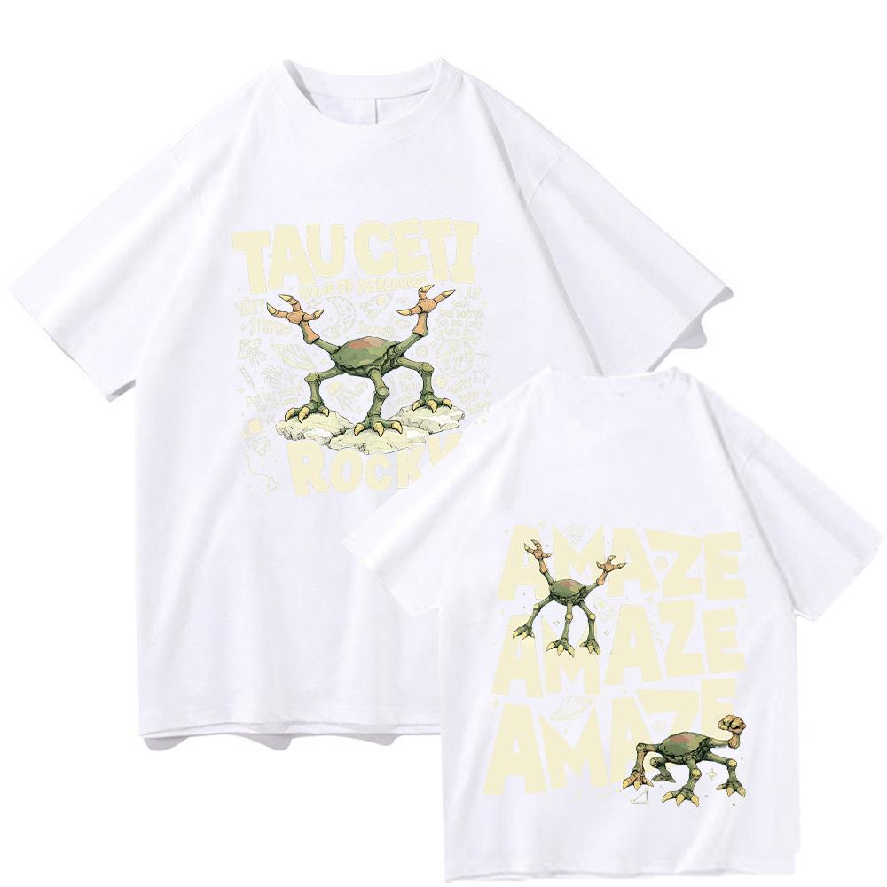 Project Hail Mary T Shirts Rocky Tau Ceti Home of Astrophage Cartoon Tees Sci Fi Lovers Gift  Cotton Clothing
