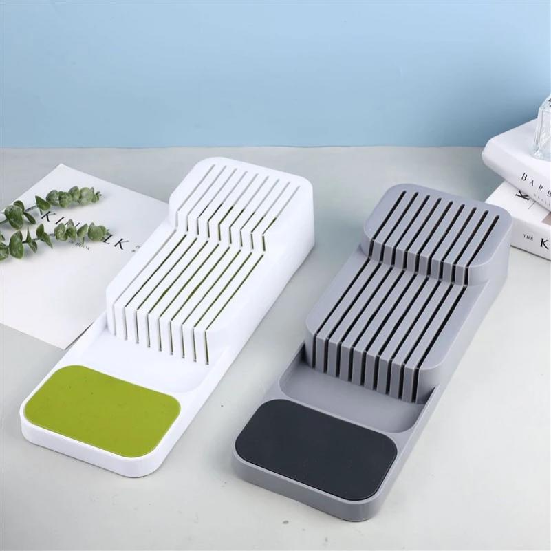 Multi-purpose Cutlery Storage Tray Cutlery Fork Spoon Compartmentalized Organizer  Knife Drawer Storage Box