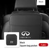 Car Seat Storage Bag Chair Back Water Cup Tissue Storage Box For Infiniti FX35 QX60 QX70 QX80 QX50 QX30 Q70L Q60 Q50 Q60S Q30 VV111