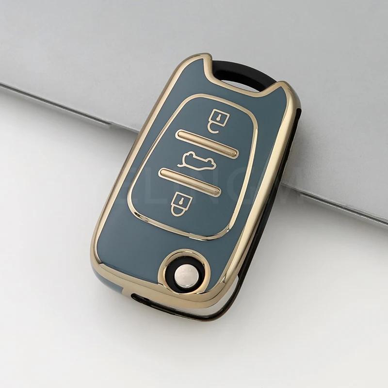 For Hyundai I20 I30 Ix20 Ix25 Ix35 Elantra Accent TPU Car Key Case Cover For KIA Sportage Rio 3 Soul Optima Ceed Pro K5 K2 Pride