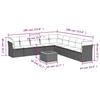 VidaXL Garden Lounge Set with Cushions 10 Pcs, Patio Sofas, Patio Furniture Set, Outdoor Furniture, Beige 3256023