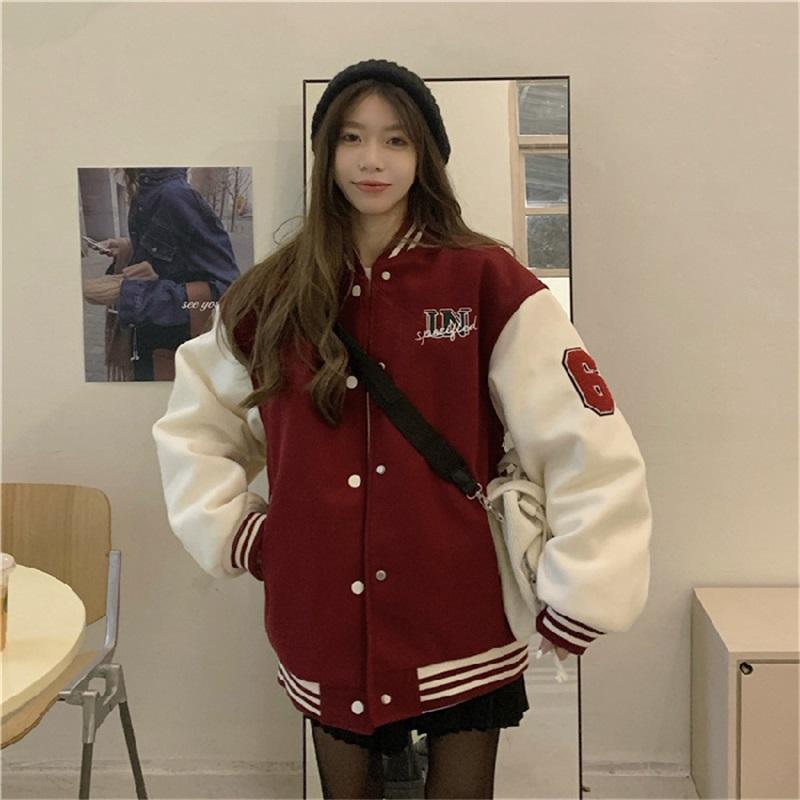 Women's Loose Retro Patchwork Jacket Jacket