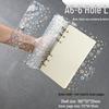 Iridescent Star Diary: PVC Loose-Leaf Notebook with Colorful Inner Pages