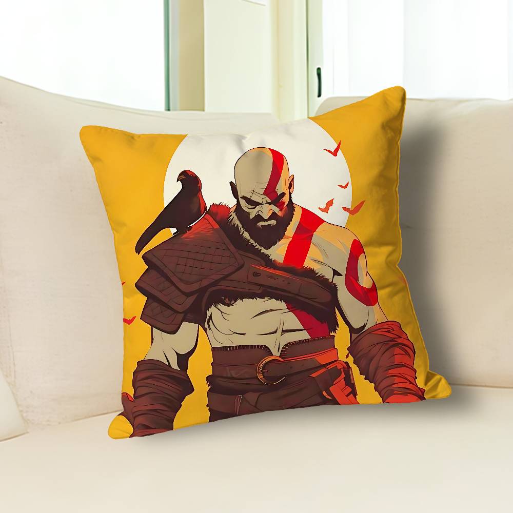 G-God of W-War Game Anime Celebrity Merchandise All-Match Printed Pillow Case Sofa Car Office Room Decoration Protector