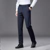 Pantalones de Traje para Hombre Elásticos Finos Pierna Recta Resistentes a las Arrugas Sin Planchar Oficina Pantalones de Negocios Ropa Formal Cita