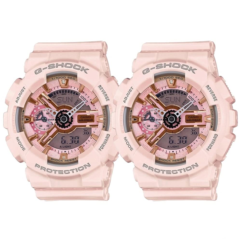 [CASIO] Waterproof Pair Watch G-SHOCK G-SHOCK Men's Women's Unisex Pair Analog-Digital S Series Mid-Size Pink GMA-S110MP-4A1GMA-S110MP-4A1 Watch