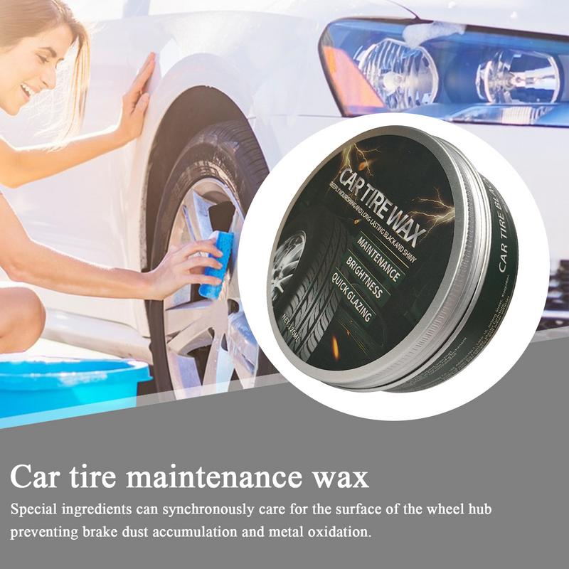 

Tire Polish Wax Car Tire Coating Paste Cleaning Wax Deep Nourishing Hydrophobic Stain Remover Automotive Maintenance Solution United States
