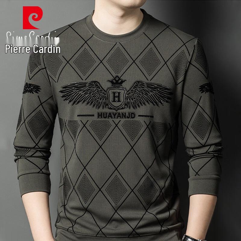 Pierre Cardin Men's Round Neck Fleece-Lined Thermal Tee