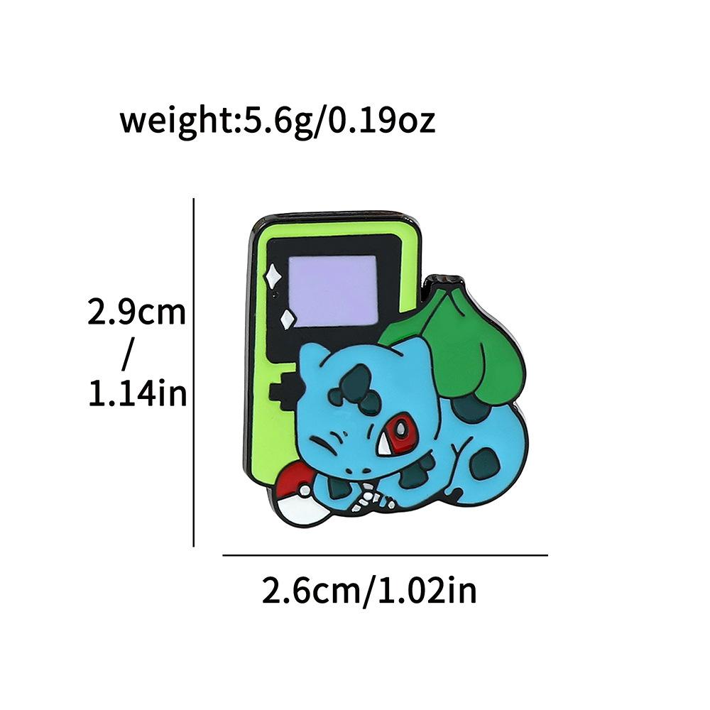 Cute creative personality game console styling Pokémon brooch Pokémon metal badge accessory pin