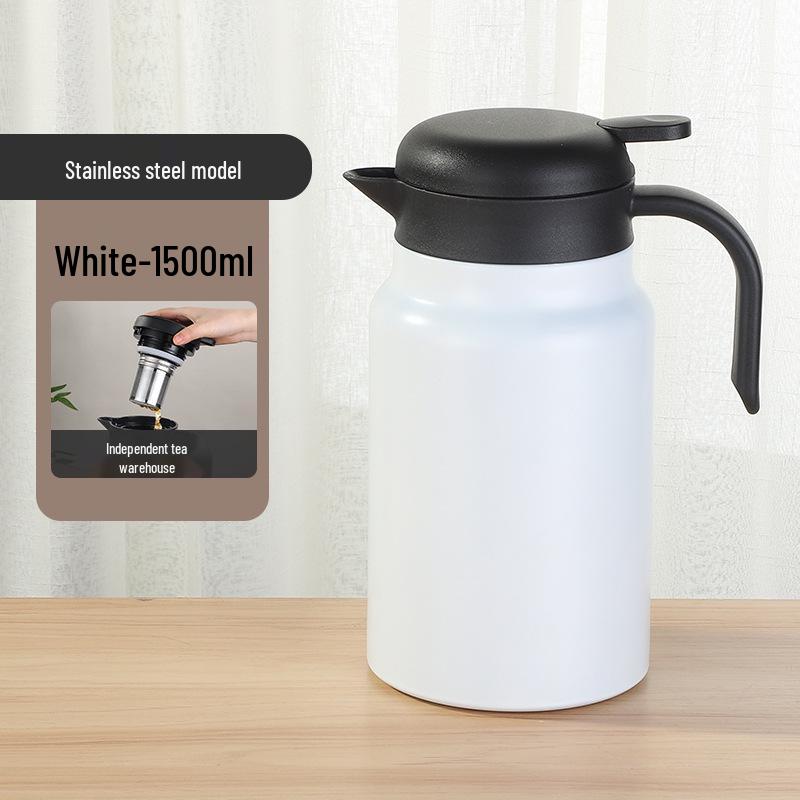 Large Capacity 304 Stainless Steel Insulated Tea Infuser Kettle for Home and Office