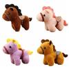 Cartoon Pony Pendant Mascot Doll Chinese Style Stuffed Animal Keyring Fluffy Backpack Pendant Zodiac Pony Figurine