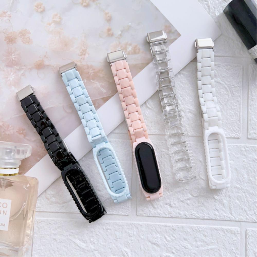 Strap+Case For Xiaomi Mi Band 10 Strap Resin Replaceable Bracelet Wristband for Mi Band 9 8 7 Belt Mi Band 6 5 4 3  Strap