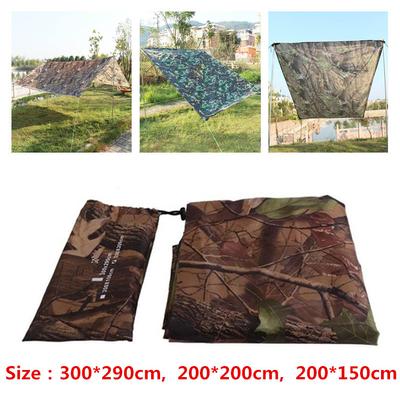 Camouflage Outdoor Sports Awning Tarp for Camping Hiking Fishing Folding Waterproof Durable Portable Shelter Sunshade Tent Cover