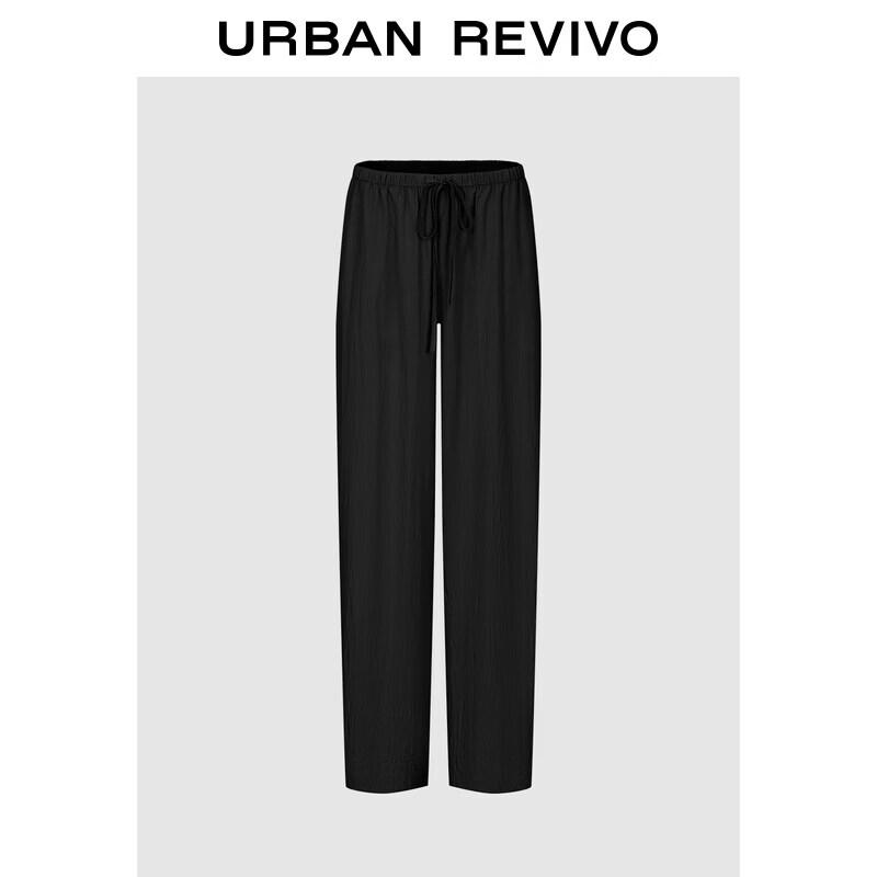 

UR Women s Elastic Waist Drawstring Draped Wide-Leg Pants XXS