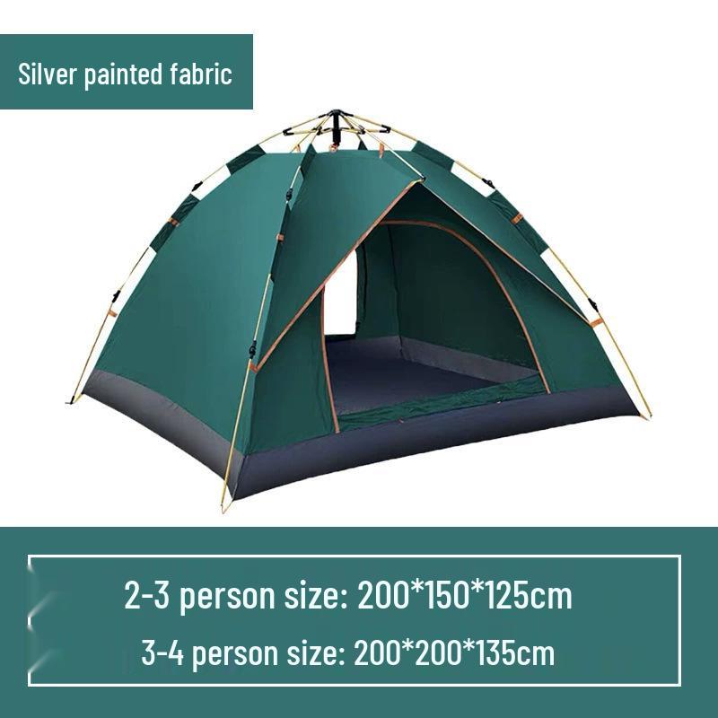 Portable Pop-Up Camping Tent with Sun & Mosquito Protection
