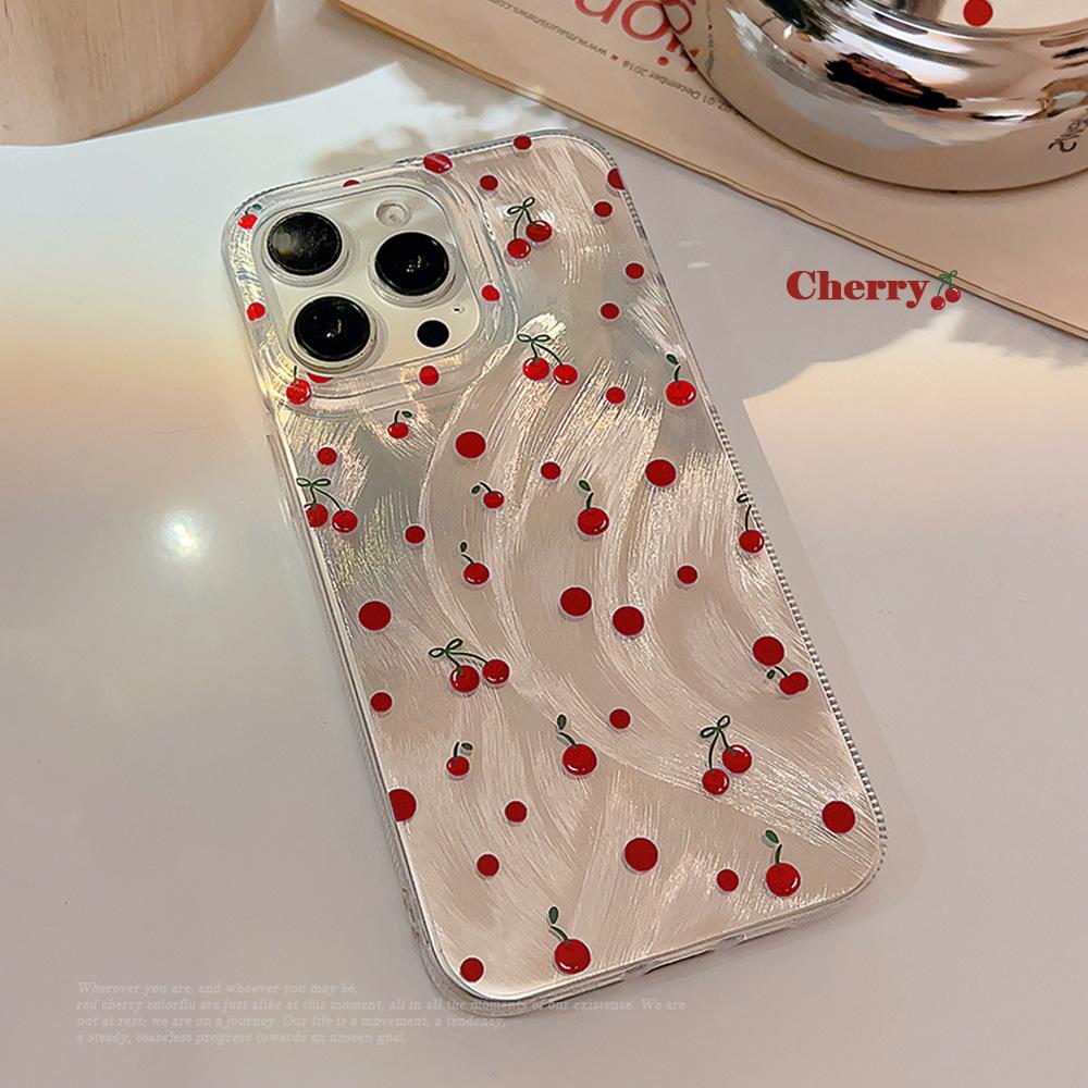 Art Red Dot Cherry Case for iPhone 17 iPhone 17 Pro Max