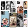 Autumu Lazy English Bulldog Dog Phone Case Cover for iPhone 17 Air 16 16e 15 12 11 13 14 Pro Max Apple Plus Coque