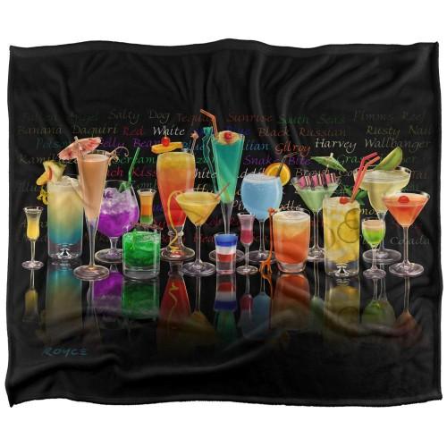 Royce McClure Tropical Drinks Silky Cocktail Supersoft Blanket